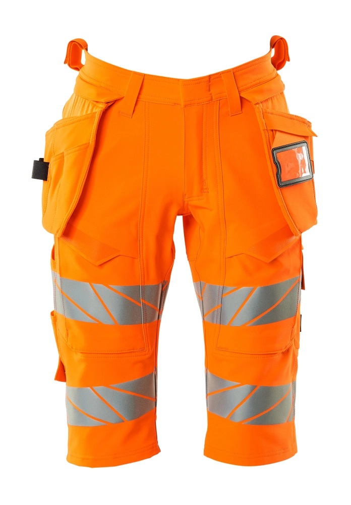 Shorts mit Hängetaschen,ULTIMATE STRETCH Shorts Größe C45, hi-vis orange