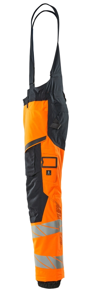 Winterhose mit Knietaschen, CLIMASCOT® Winterhose Größe 3XL, hi-vis orange/schwarzblau