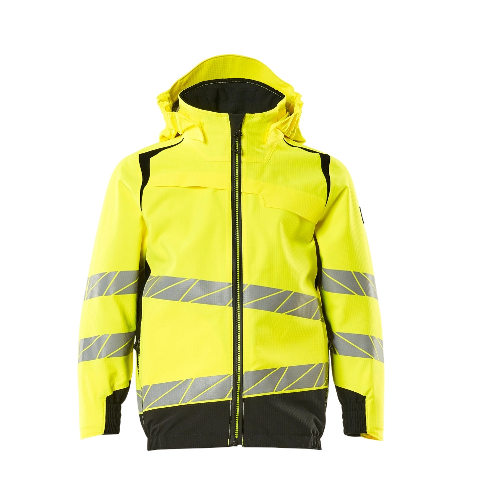 Hard Shell Jacke,Kinder,geringes Gewicht Jacke für Kinder Größe 116, hi-vis gelb/schwarz