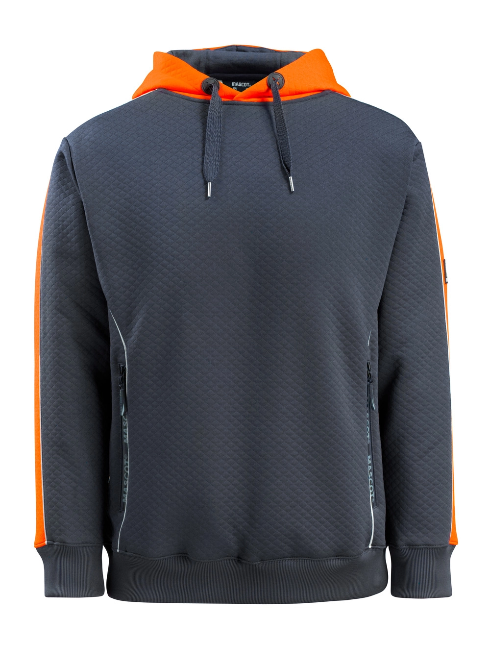 MASCOT® Motril Kapuzensweatshirt Größe 3XL, schwarzblau/hi-vis orange