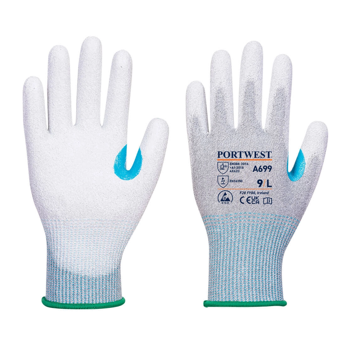 MR13 ESD PU Palm Glove (Pk12)