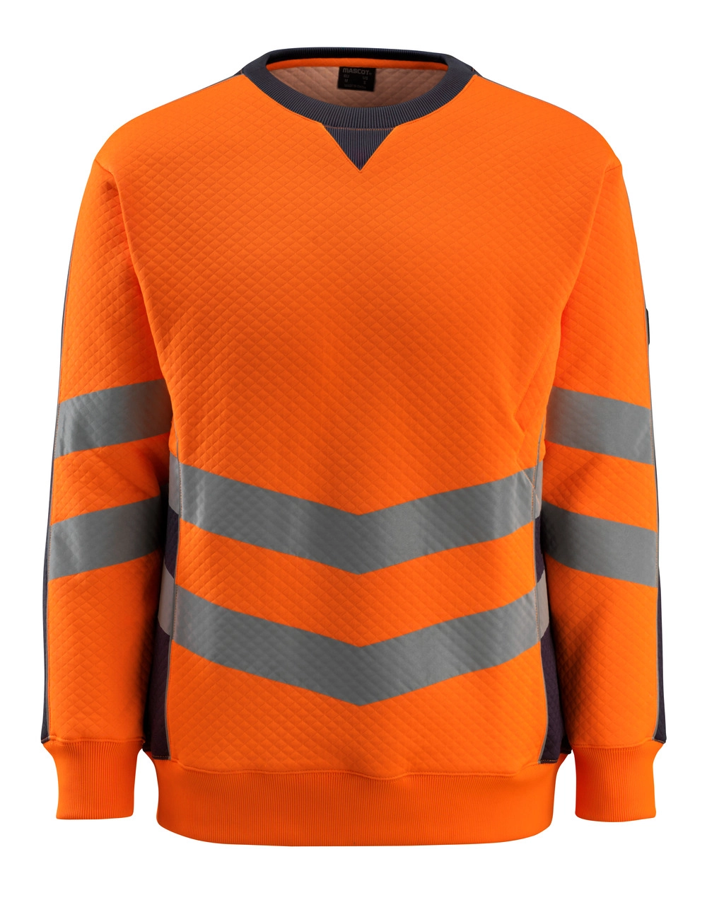 MASCOT® Wigton Sweatshirt Größe 3XL, hi-vis orange/schwarzblau