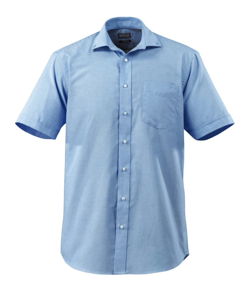 Hemd, Kurzarm, klassische Passform  Größe 39-40, hellblau
